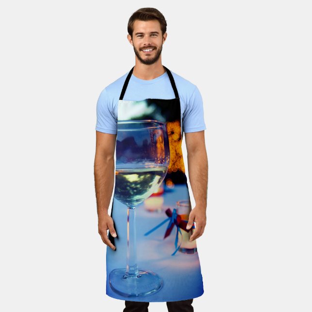 Weinglas Schürze (Getragen)