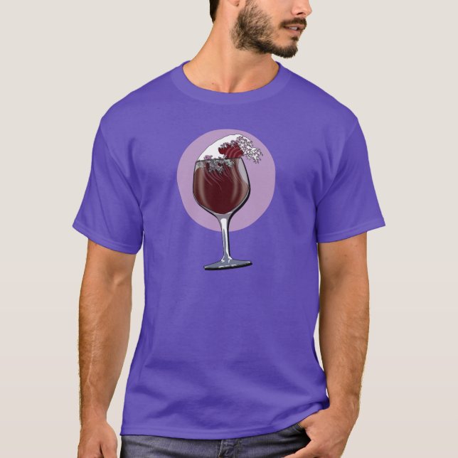 Weinglas T-Shirt (Vorderseite)