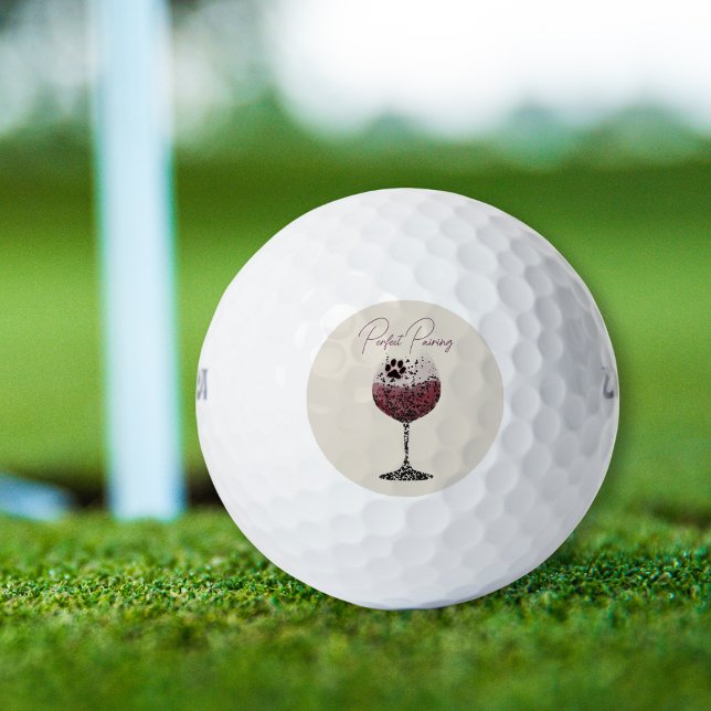 Weinglas und Pfoten perfekte Verbindung Golfball (Von Creator hochgeladen)