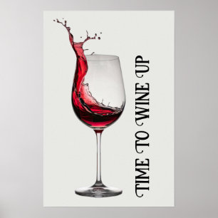 Weinglas Zitat Poster