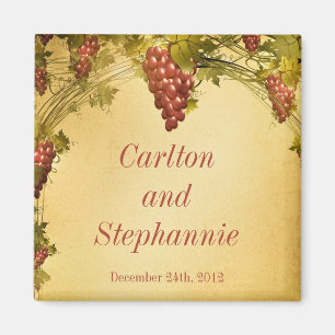 Weingut Hochzeitsmagnet Geschenk Magnet