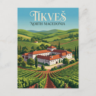Weingut Tikveš Nordmazedonien Postkarte