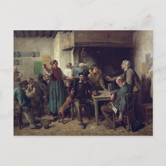 Weinhandlung Montag, 1858 Postkarte (Vorderseite)