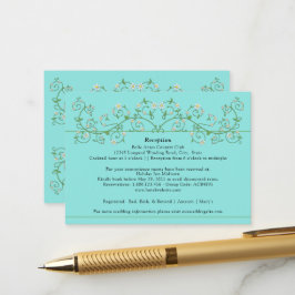 Weinherz Trellis auf Blue Enclosure Card Begleitkarte