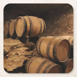 Weinhöhle Rechteckiger Pappuntersetzer