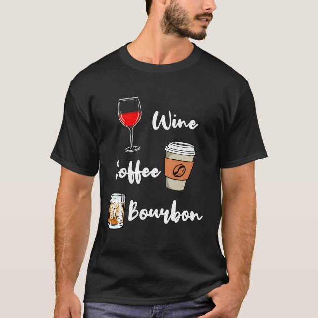 Weinkaffee Bourbon T-Shirt (Vorderseite)