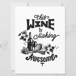 Weinkarte für Freunde Feiertagskarte