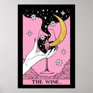 Weinkarte mit Tarot Poster