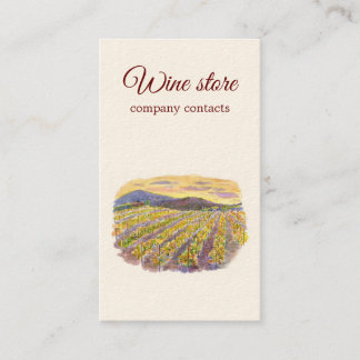 Weinkarte Visitenkarte