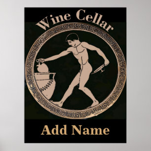 Weinkeller Ancient Man, Name hinzufügen Poster