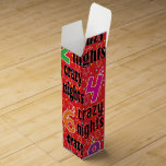 Weinkeller Chanukah Box Rot Acht Nächte<br><div class="desc">Stellen Sie sich Ihre Wünsche ein, indem Sie auf dieser Weinkiste eine Nachricht mit Stil, Farbe und Schriftart Ihrer Wahl hinzufügen. Auch viele Textbearbeitungstools. Macht es Spaß! Danke, dass ihr angehalten und vorbeigekommen seid! Ihr Geschäft ist sehr geschätzt. Viel Spaß! Chag Chanukah/Hanukkah!! Stil: Wein Geschenkbox Dress up any flasche in...</div>