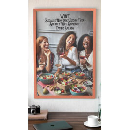 Weinkeller für Frauen, Sonnenschein Wine Wall Art, Poster
