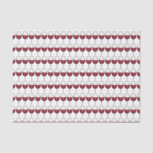 Weinkeller Glas Flasche Roter Wein Bar Print Muste Seidenpapier
