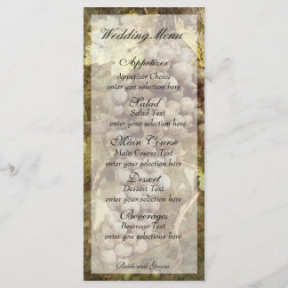 Weinkeller Hochzeitskarte Menükarte