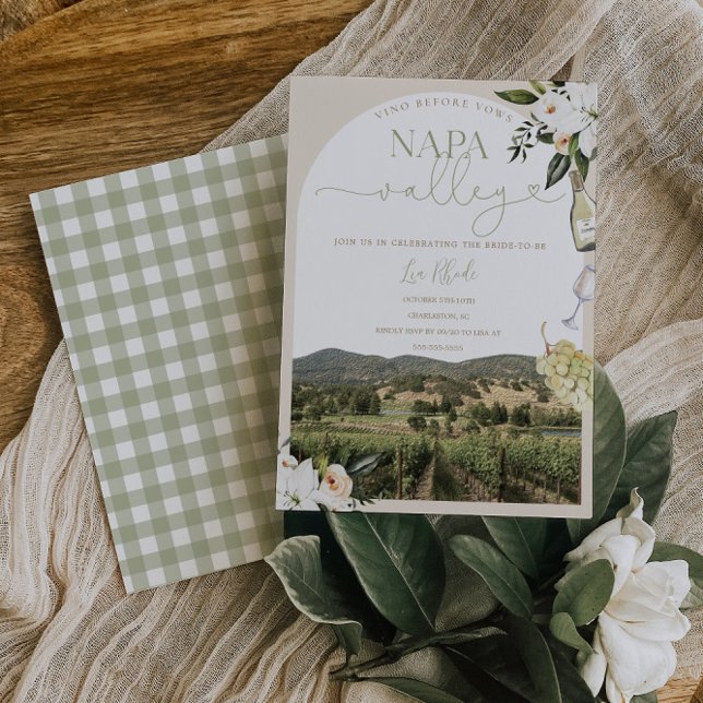 Weinkeller Napa Valley Bachelorette Einladung (Von Creator hochgeladen)