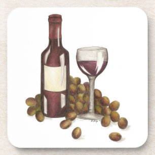 Weinkeller Roter Wein Flasche Weinkeller Merlot So Untersetzer