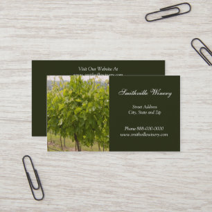 Weinkeller und Weine Business Card Visitenkarte