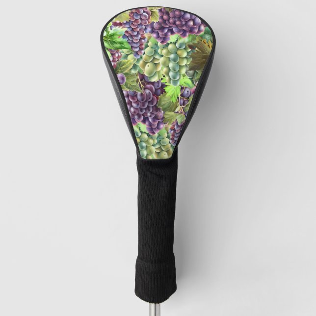 Weinkellerei mit Traubensammlung Golf Headcover (Vorderseite)