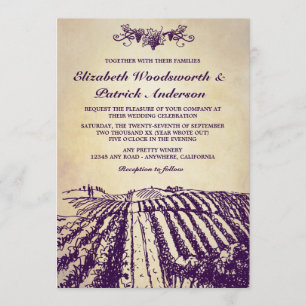 Weinkellerei-toskanische Vintage Einladung