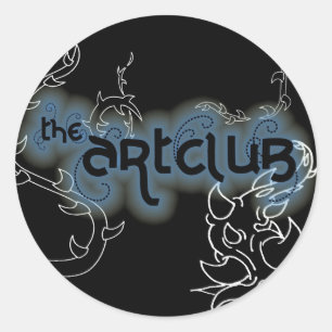 Weinkleberblatt Runder Aufkleber