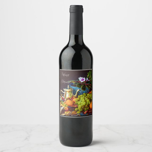 Weinlabel Eleganter Art Weinetikett (Vorderseite)