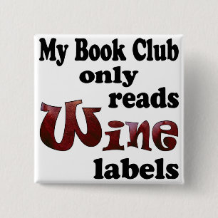 Weinlabeln für den Buchclub Button