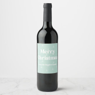 Weinlabels für Weihnachtsfeiern Weinetikett