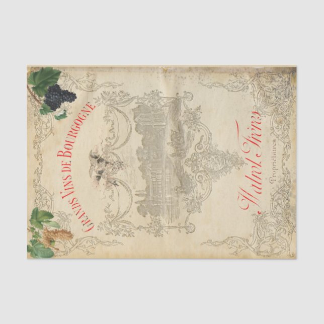 Weinland-Seidenpapier Seidenpapier (Vorderseite)