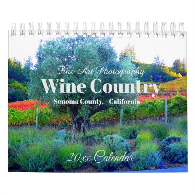 Weinland, Sonoma Landkreis, Kalifornien Kalender (Titelbild)