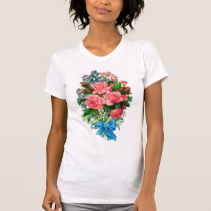 Weinlese-Rosen-T - Shirt