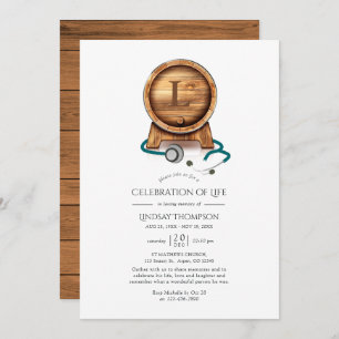 Weinliebende Ärztezelebrierung des Lebensmittels M Einladung