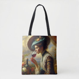 Weinliebende Frau Tasche