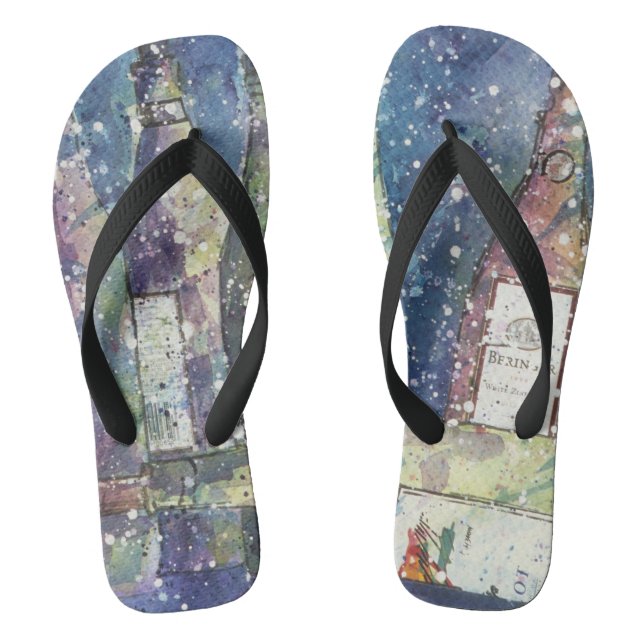 Weinliebhaber Flip Flops (Fußbett)