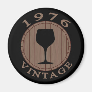 Weinliebhaber Geburtstag 1976 Jahrgang Magnet