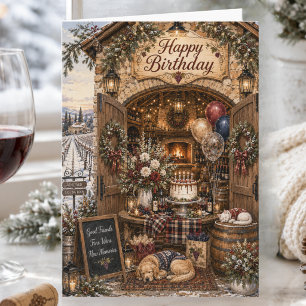 Weinliebhaber Geburtstag Weingut Winter Geburtstag Karte