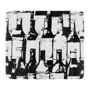 Weinliebhaber Glas-Schneidebrett Schneidebrett