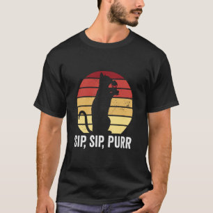 Weinliebhaber-Katze T-Shirt