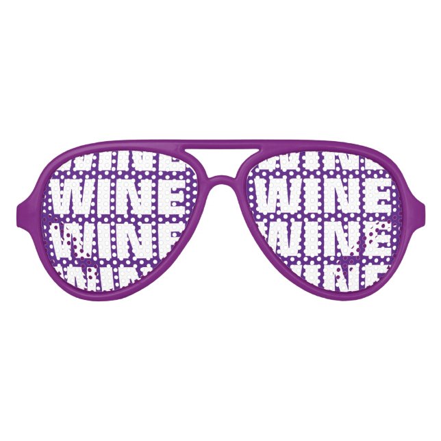 Weinliebhaber Party-Schattierungen. Lila Sonnenbri Partybrille (Vorderseite)