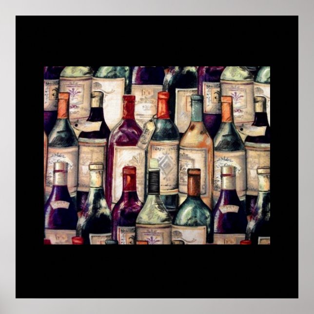 Weinliebhaber Poster (Vorne)