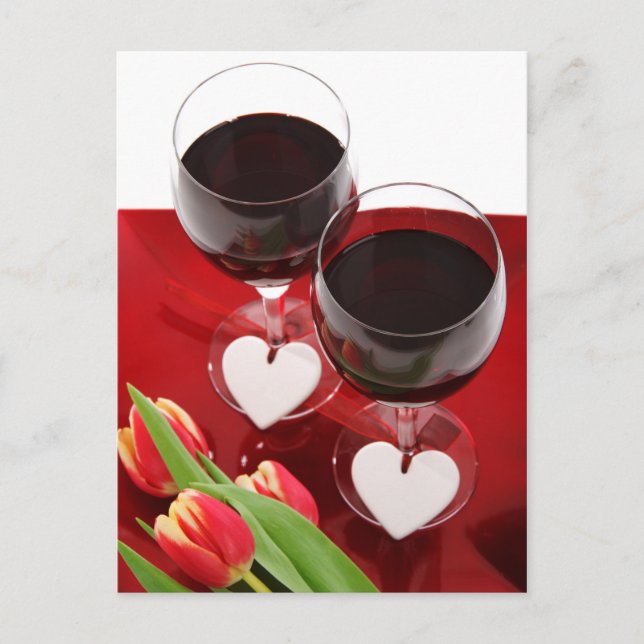 Weinliebhaber Postkarte (Vorderseite)