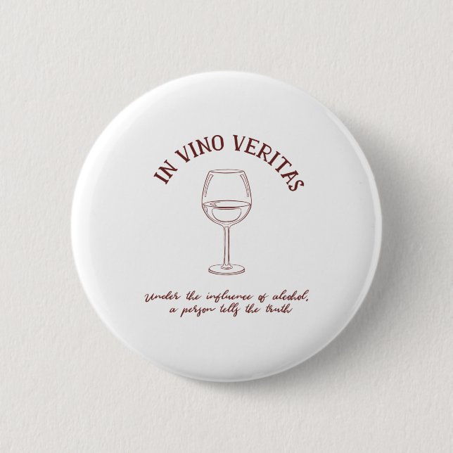 Weinliebhaber-Zitat Button (Vorderseite)