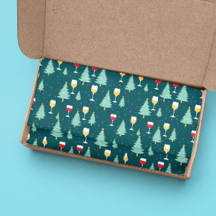 Weinliebhaber zu Weihnachten  Seidenpapier