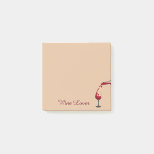Weinlover - Nachhinweise Post-it Klebezettel