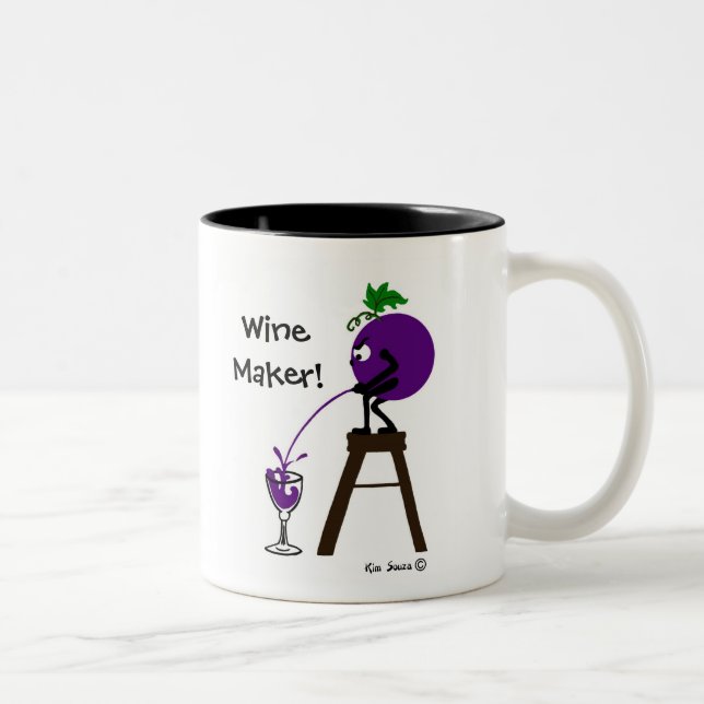 Weinmacher!-Tasse Zweifarbige Tasse (Rechts)