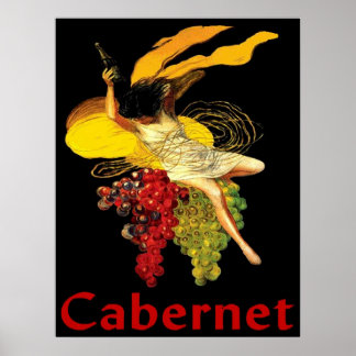 Weinmädchen Cabernet Poster