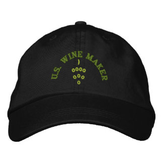 WEINMAKER HAT BESTICKTE KAPPE