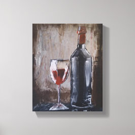 Weinmalerei von Chet McDan Art Leinwanddruck