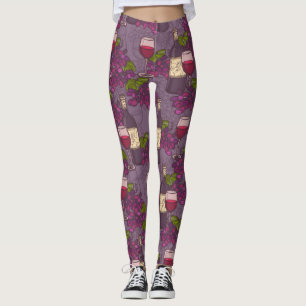 Weinmuster Leggings