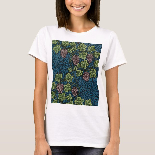 Weinmuster, William Morris T-Shirt (Vorderseite)