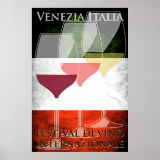 Weinposter Italien Poster